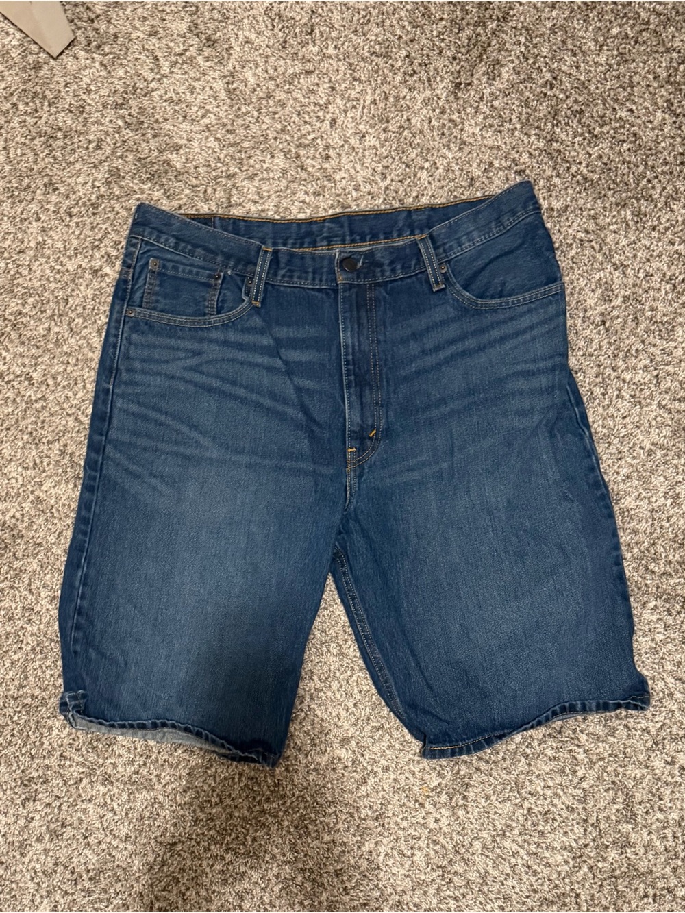 Levi's 569 Loose Straight Denim Shorts Jean Shorts in Blue
